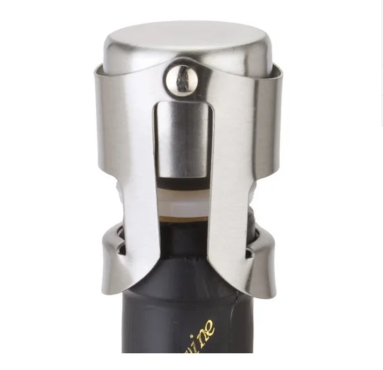 

Free Shipping! New Champagne Sparkling Wine Bottle Stopper Sealer Plug Stainless Steel
