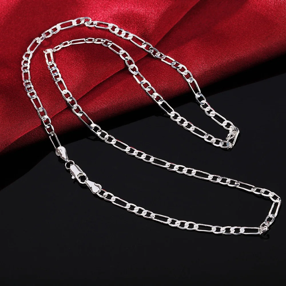 

16-30inches cute hot Free shipping Beautiful fashion silver colorcharm 4MM chain pretty Girl Necklace Jewelry for pendant n102