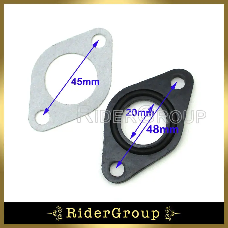 20x20 мм КАРБЮРАТОР впускной трубопровод Carb прокладка уплотнение для ямы Байк ATV Мотоцикл Мотокросс 110cc 50cc 70cc 90cc