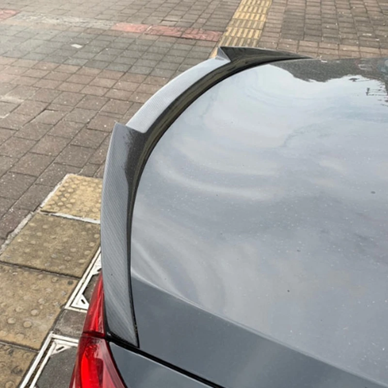 

New M4 style Rear Spoiler for Tesla Model S 4 Door Sedan Carbon Fiber Boot Lip Trunk Wings 2012-2017 Car Styling