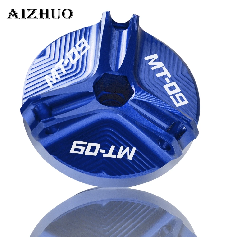 

Motorcycle Engine Oil Drain Plug Sump Nut Cup Oil Filler Cap Plug Cover For YAMAHA MT-09/FZ-09 MT09 MT 09 2013-2017 2014 2015