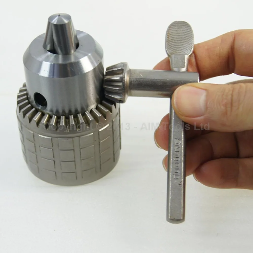 Heavy Duty Press Drill Chuck 1mm 16mm B18 With Wrench In Tool Parts