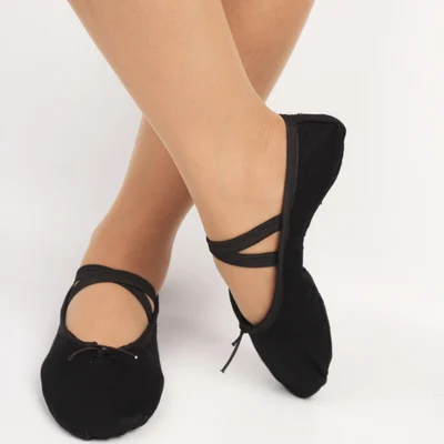 ISMRCL, пожалуйста, покупайте, как см, только 23-45, домашняя Тканевая обувь для девочек, мягкая подошва, танцевальная обувь для женщин, балетки, танцевальная обувь jay - Цвет: US size wrong black