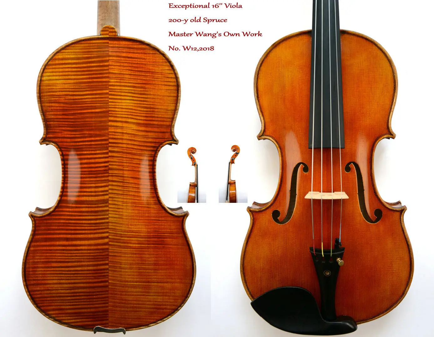 

Exceptional Viola 16'' (410 mm) Size Exceptional Sound Master's Own Work No.W12