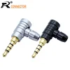 1pc Jack 3.5mm 4 Pole Stereo Audio Right Angle Barss Plug Jack Cable Solder Adapter Connector ► Photo 1/6