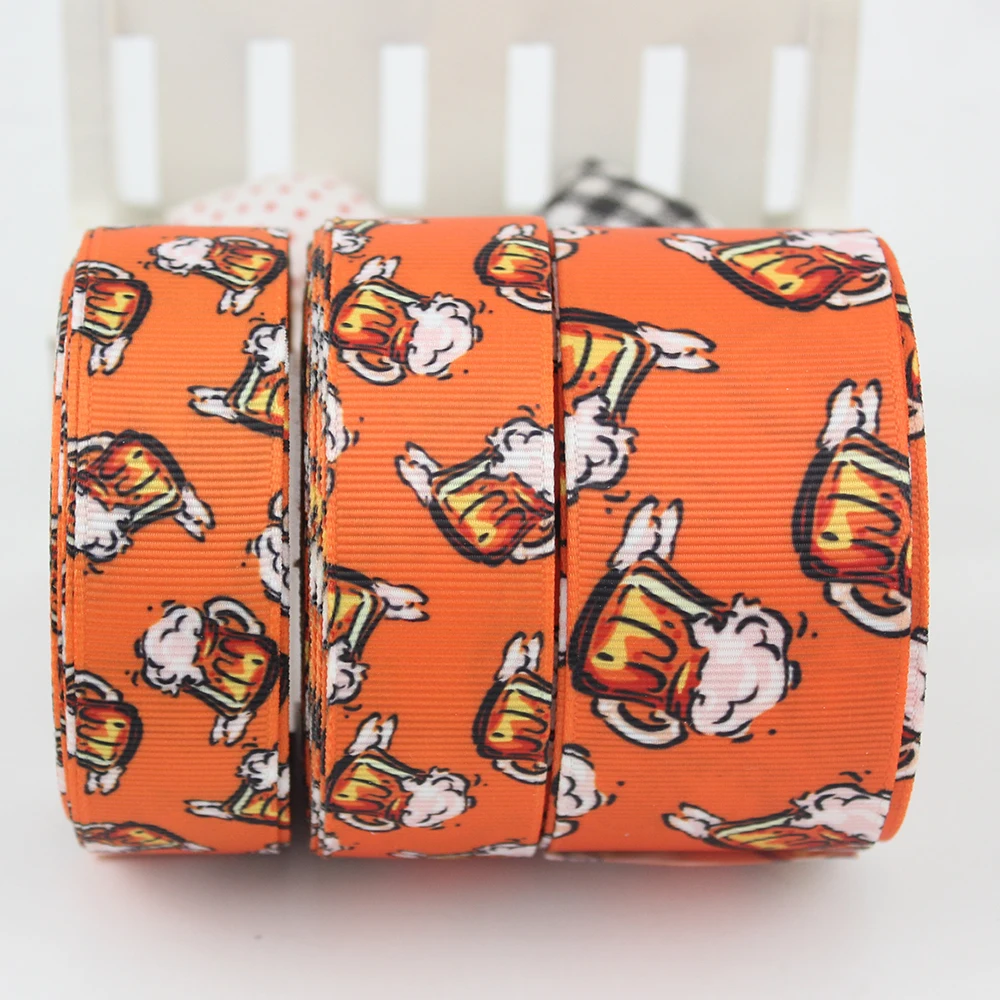 celebrate beer printed grosgrain ribbon (1)