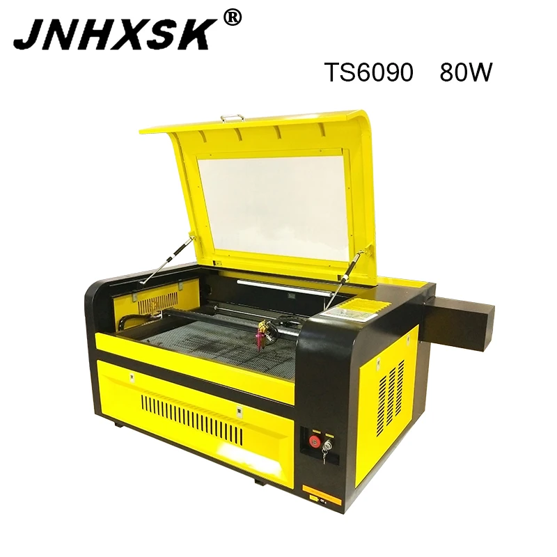 3d лазерный гравировальный станок JNHXSK 80 Вт фрезерный с ЧПУ лазерная резка дерева