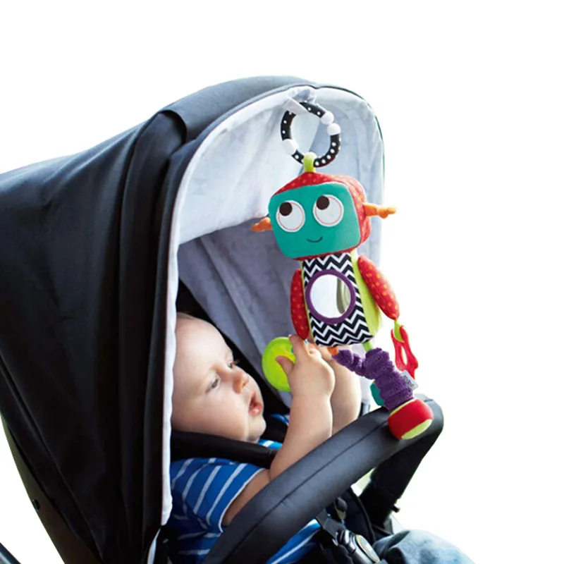 Sozzy Baby плюшевая Мобильная Музыкальная погремушка, игрушки-роботы на андроиде, детские игрушки для новорожденных 0-12 месяцев, Обучающие игрушки, куклы