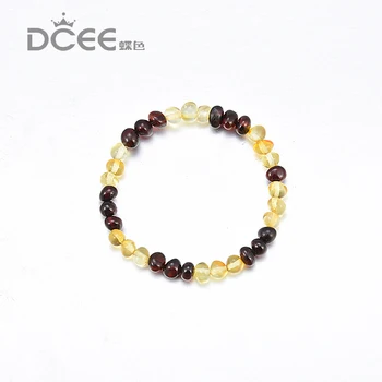 

7 Color Ambar Jewelry Gift Stretch Bracelet Ambar Bead Certificate Genuine Baltic Natural Ambar Bracelet Without Clasp