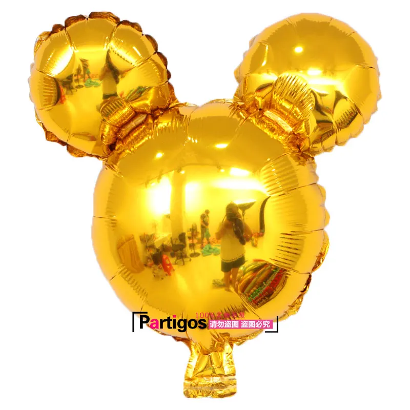 10 шт./лот милые мини Микки Воздушные шары в форме мыши мультфильм голова форма надувные баллоны с гелием тематические праздничные товары для дня рождения