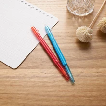 Pilot FRIXION LFBS-18UF Heat Erasable Gel Ink Pen 0.38mm With Eraser Black/Blue/Red/Green/Violet/Orange/Pink Writing Supplies brand pilot frixion pen lfb 20ef erasable gel ink pen medium tip 0 5 mm pilot lfb 20 ef lfb 20ef pen