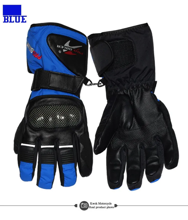 Pro Biker Guantes Мотоциклетные Перчатки Водонепроницаемые кожаные перчатки мотоциклетные зимние теплые полный палец мотокросса мотоперчатка