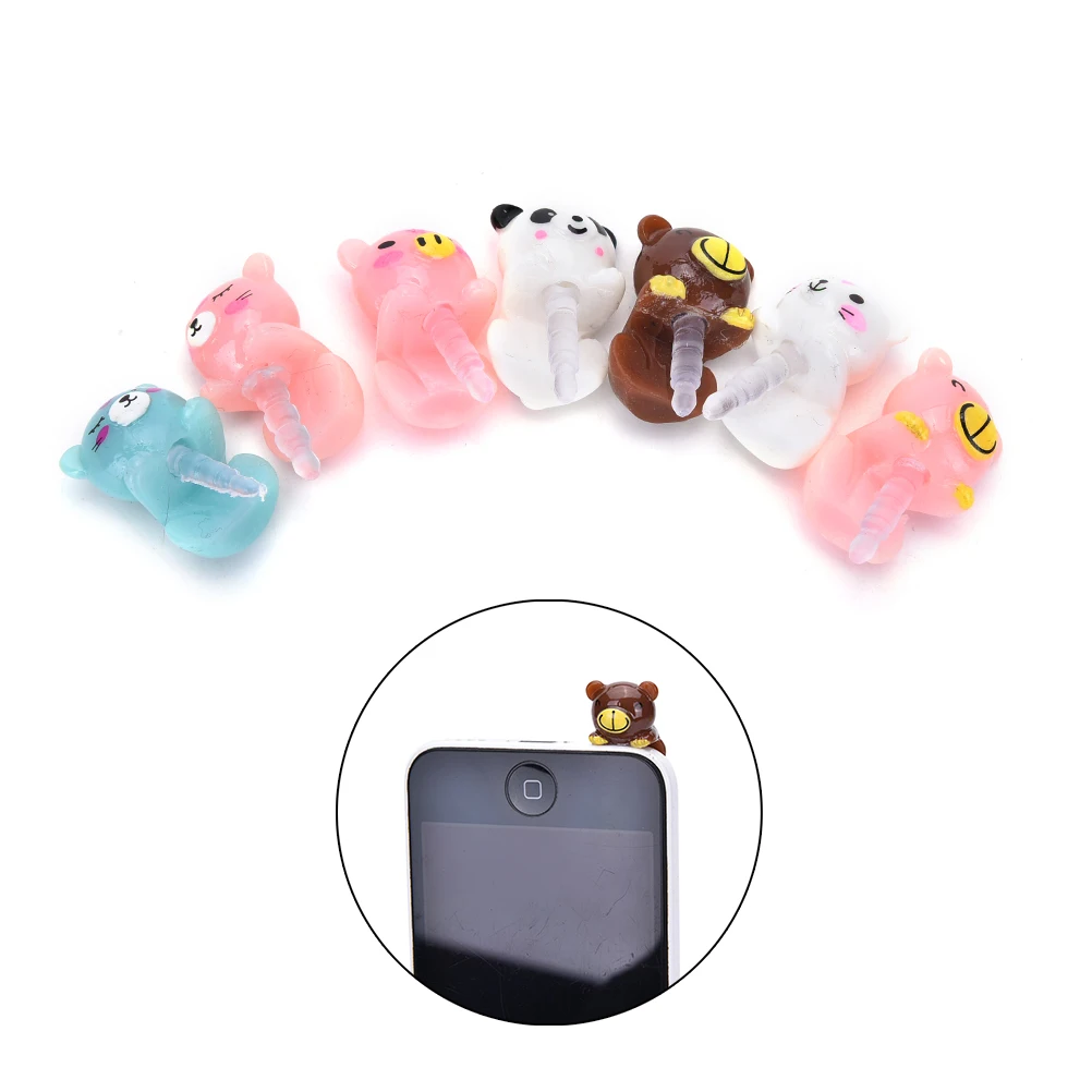 

Cute bears cat Dust Plug Phone Anti Dust 3.5mm Universal Phone Dust Plug for HTC Samusng iPhone Headphone jack Dustproof Plug