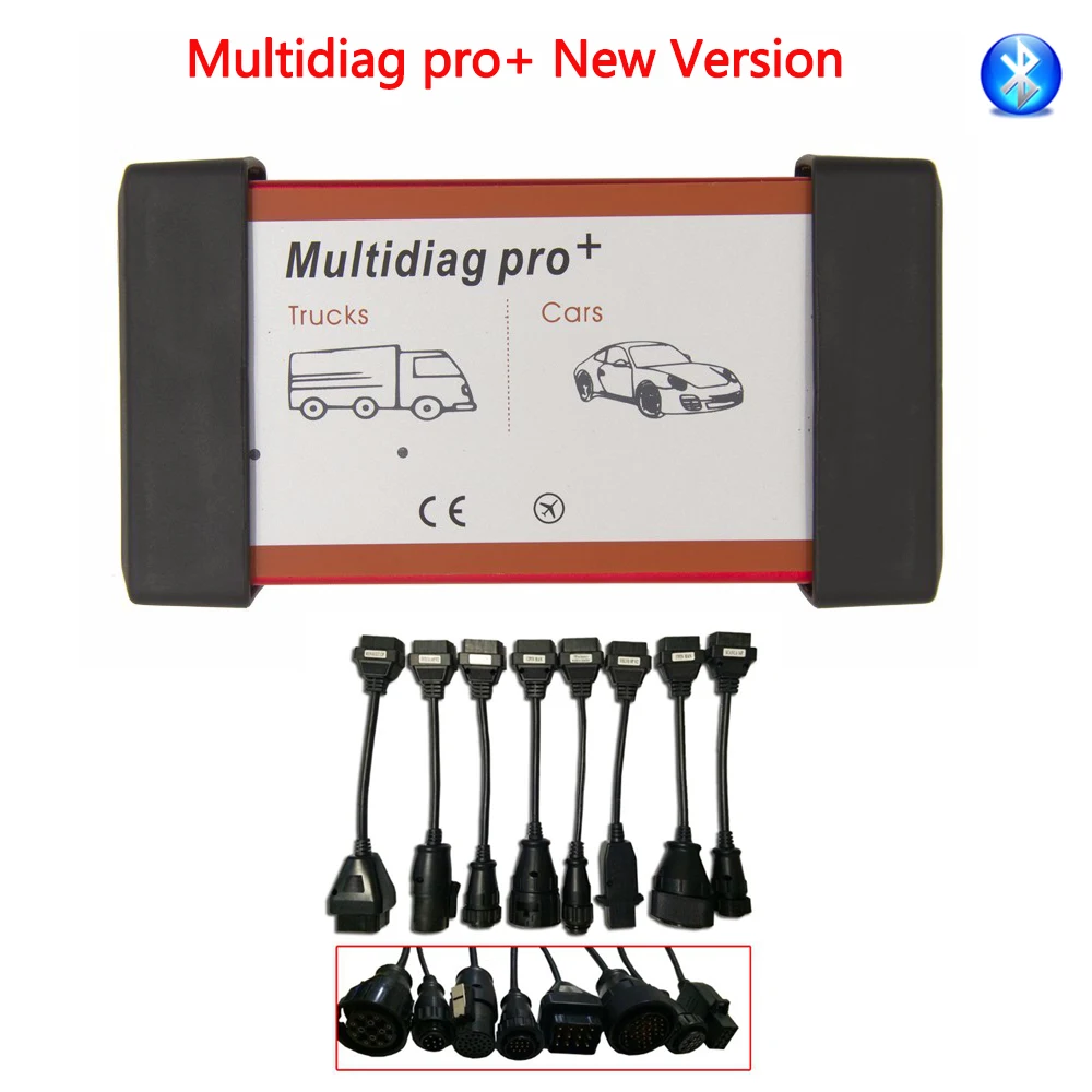 

Multidiag Pro Bluetooth Car Diagnostic Tool 2015 R3 Multi Diag Green PCB TCS CDP Auto Scanner For Car Truck+Truck Cables