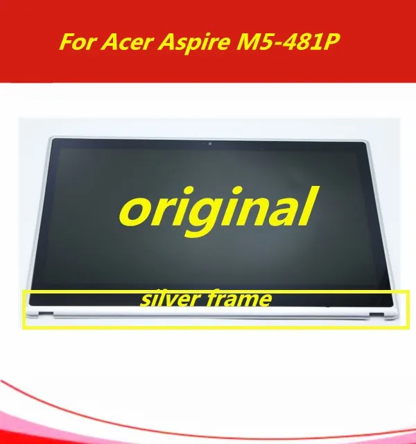 1" lcd кодирующий преобразователь сенсорного экрана в сборе+ рамка для acer aspire M5-481P