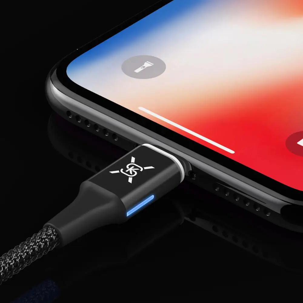 SIKAI 3A Магнитный зарядный кабель Micro USB C 3 в 1 для iPhone, магнитный Android кабель для быстрой зарядки и синхронизации данных, автомобильное зарядное устройство