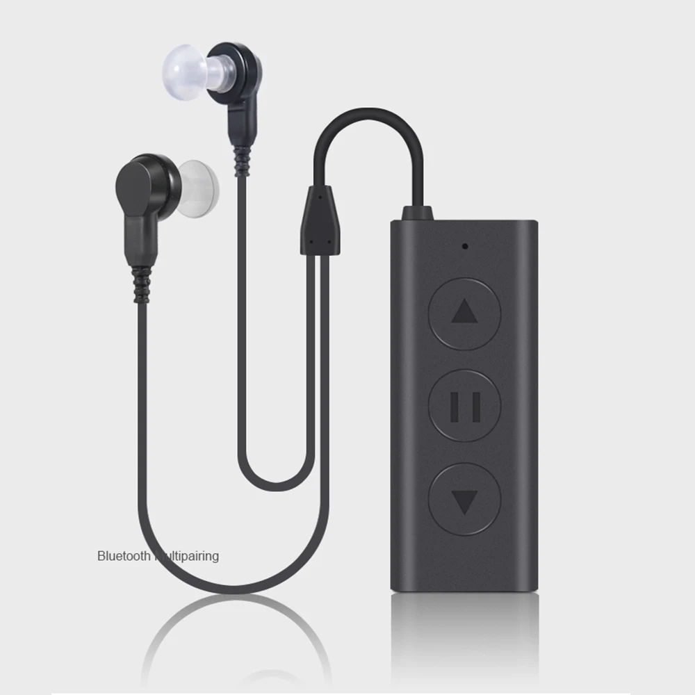 

2019 New Wireless Bluetooth 5.0 Amplifier Headset HD Stereo Sport Bluetooth Earphones With Mic Audiphones Hearing Aid Earphone