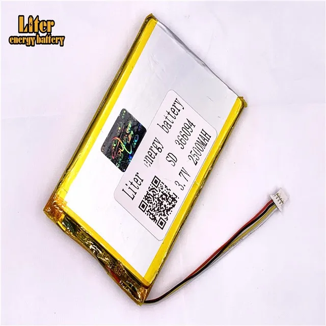 Вилка 1,0-4 P 366094 356095 2500 mah 3,7 V литий-ионная полимерная аккумуляторная батарея для цифровой камеры