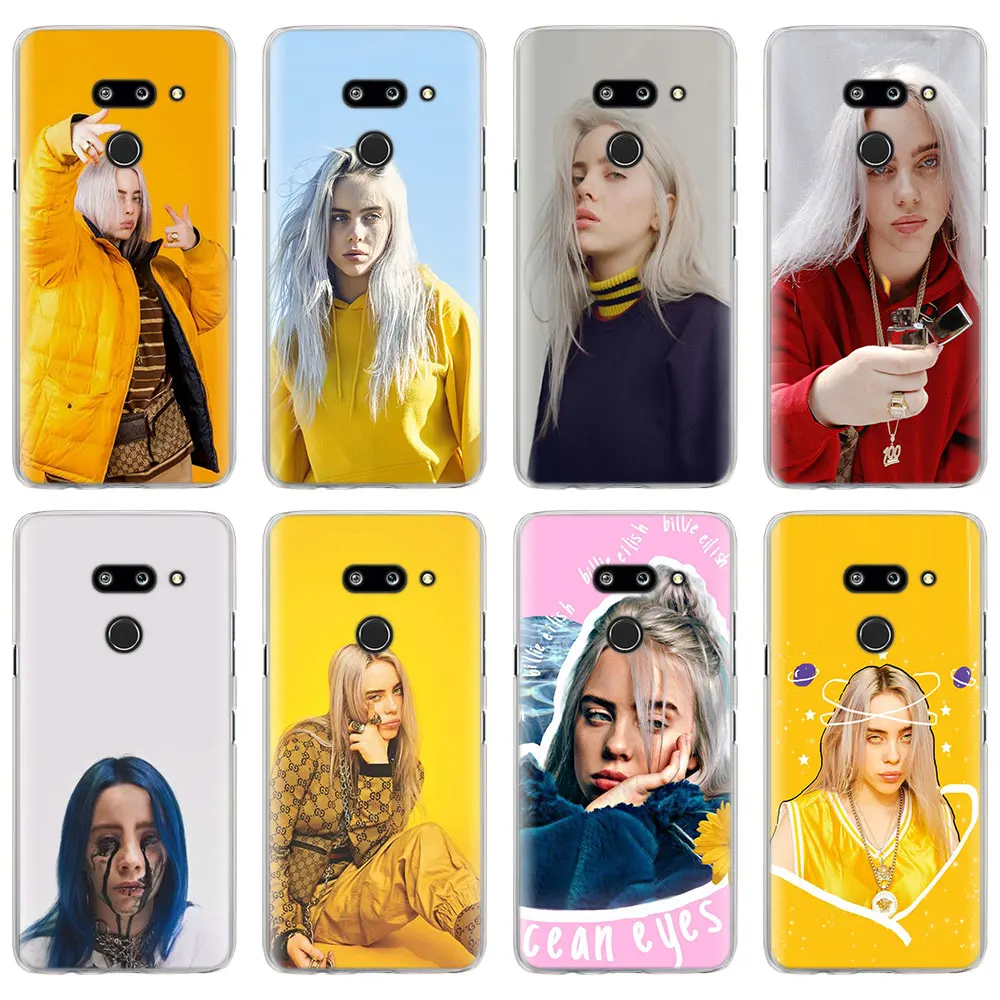 

Billie Eilish Music Singer phone Case cover for LG G7 G8 ThinQ G5 G6 V30 V40 V50 ThinQ Q6 Q7 Hard Back Case cover