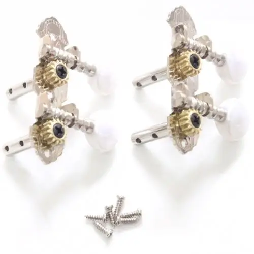 

NEW Nickel Classcial Ukulele Machine Heads Tuner Pegs Acrylic Button Ukulele Tuning Machine Heads