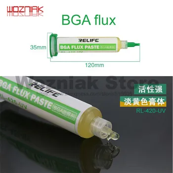 

RL-420-UV rosin Scaling powder Paste flux BGA Mainboard maintenance tin Soldering tin welding oil