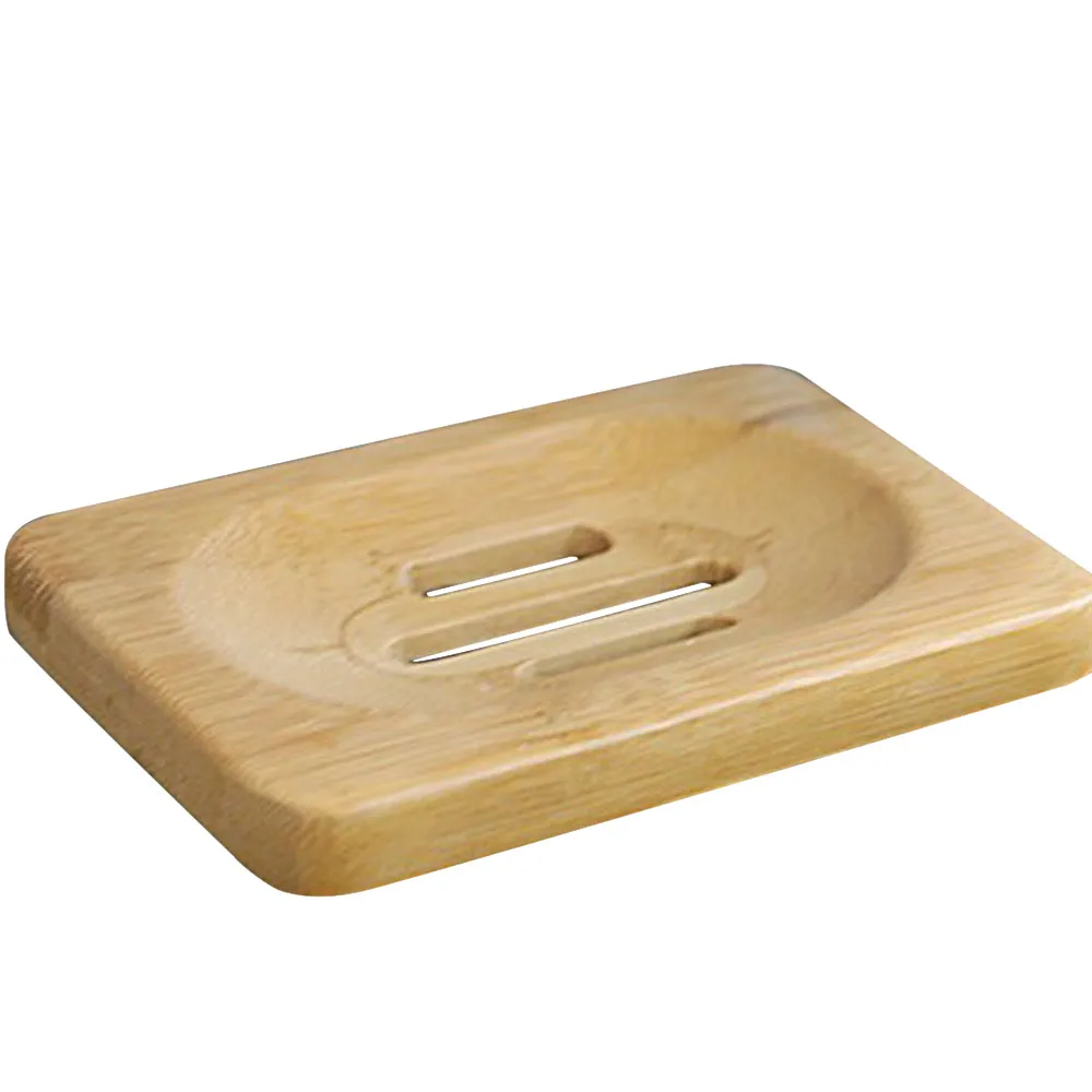 Natural Bamboo Wood Bathroom Shower Soap Tray Dish Storage Holder Plate New Bamboo Bathroom Shower Soap Tray