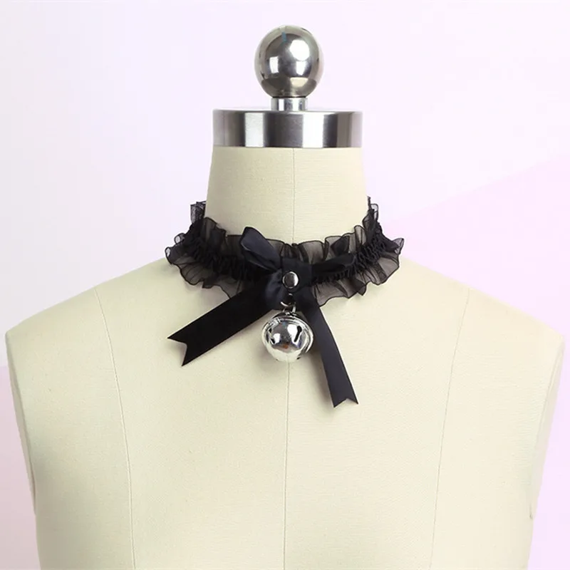 

Women's Cute Collar Gothic Simple Sexy Lace Lovely Pendant Bow Knot Bell Choker Necklace Neck Dress Girls Party Gift Jewelry New