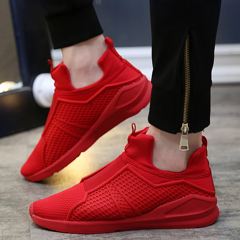 red luxury sneakers