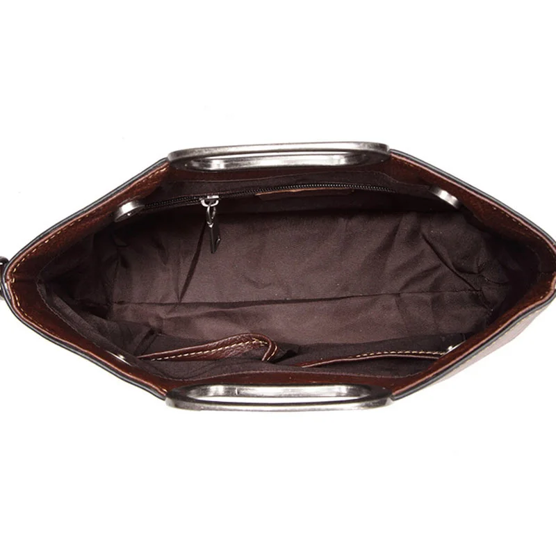 AETOO Leather women's handbag, retro shoulder oblique cross bag, casual women's bag, handmade wipe color lady postman bag