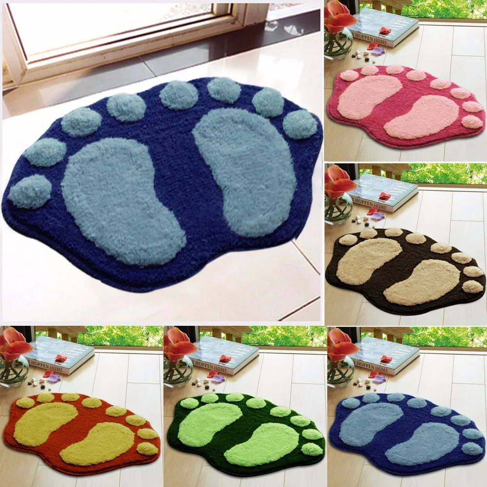 

2019 Floor Shower Mat Soft Plush Feet Memory Foam Bath Bathroom Bedroom Floor Shower Mat Rug DROPSHIPPING#30