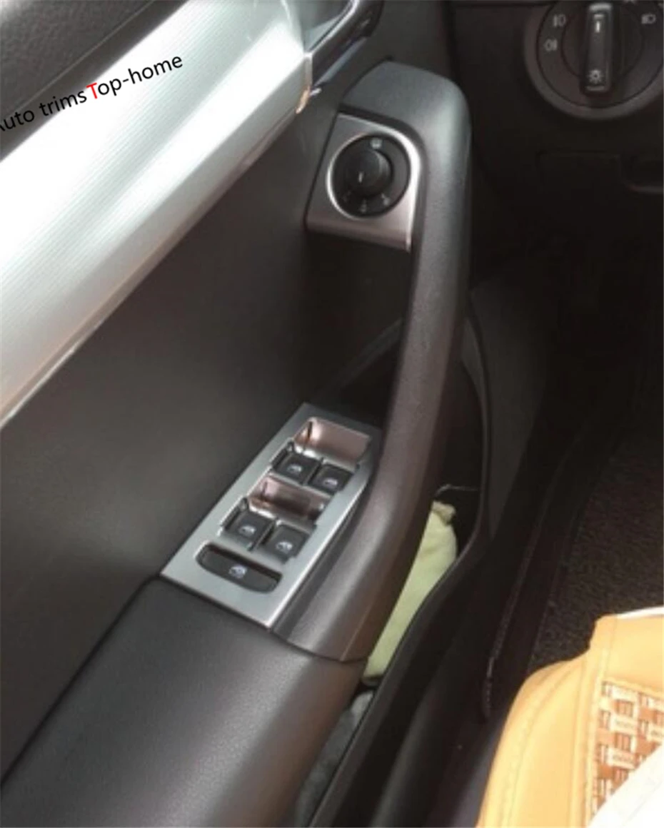 Apoio de Braço Botão de Elevador de Vidro Vidro de Janela Moldura do Painel Guarnição para Skoda Yimaautotrims Abs da Porta de Janela Mk3 a7 Tampa Octavia 2015 2018 14 China panel button Suppliers