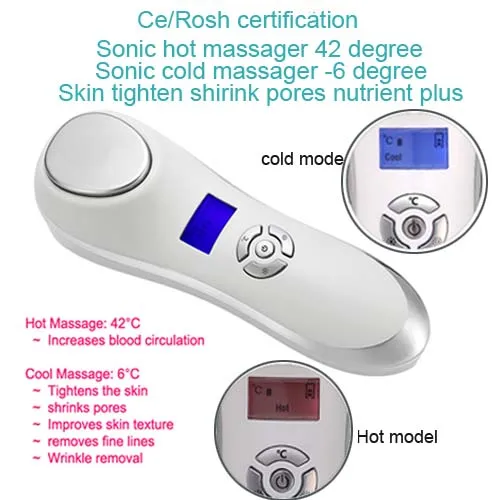 

Electric Vibration Micro Current Sonic Face Pores Cleanser Hot Cold Beauty Hammer Skin Moisturizing Firming Machine