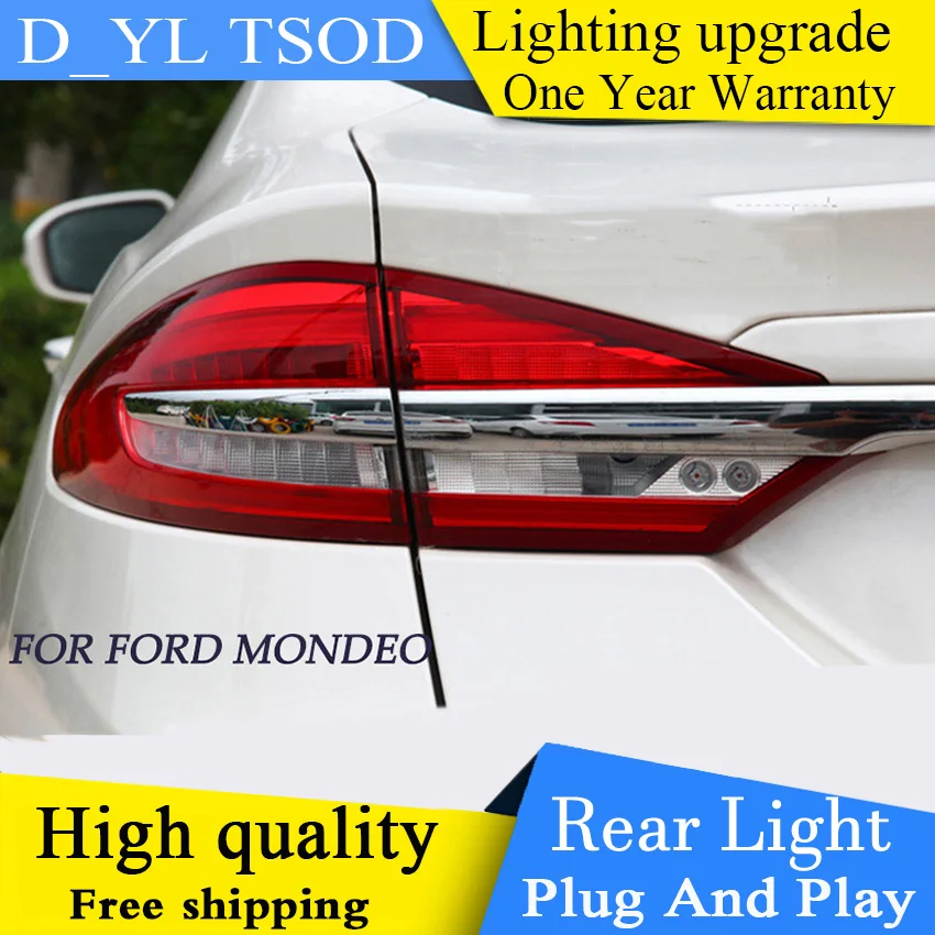 D-YL Ford Mondeo Fusion задние фонари 2017 2018 2019 задних сигнальных огней светодиодный фонарь