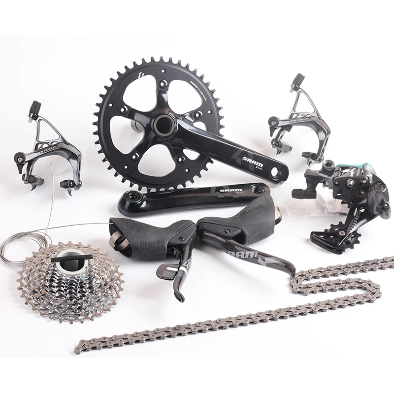 

SRAM FORCE 1 11s 1x11s Road Bike Groupset Kit S350 Cranket 44T 11-32T FORCE 1 Brake Shifter Lever Rear Derailleur With BB