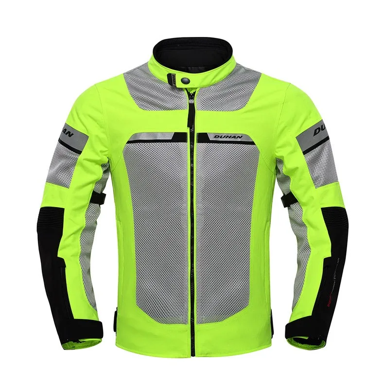 

DUHAN Men Windproof Summer Jackets Breathable Male Motorcycle Racing Jacket reflective Motocross Clothing With Waterproof inner