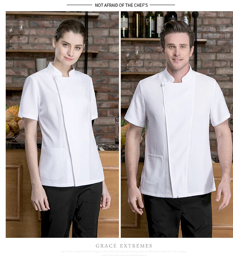 Последняя мода отель лето белье шеф-повара униформа для мужчин и женщин магазин питания Рабочая одежда ресторан дышащая шеф-повара КУРТКА