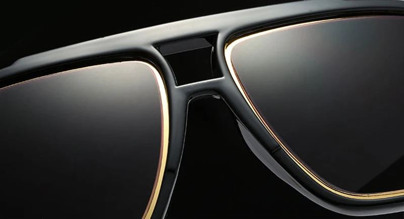 Emosnia негабаритных Квадратные Солнцезащитные очки Для мужчин модные градиентные линзы matteblack солнцезащитные очки Для женщин ретро Винтаж классический UV400 унисекс