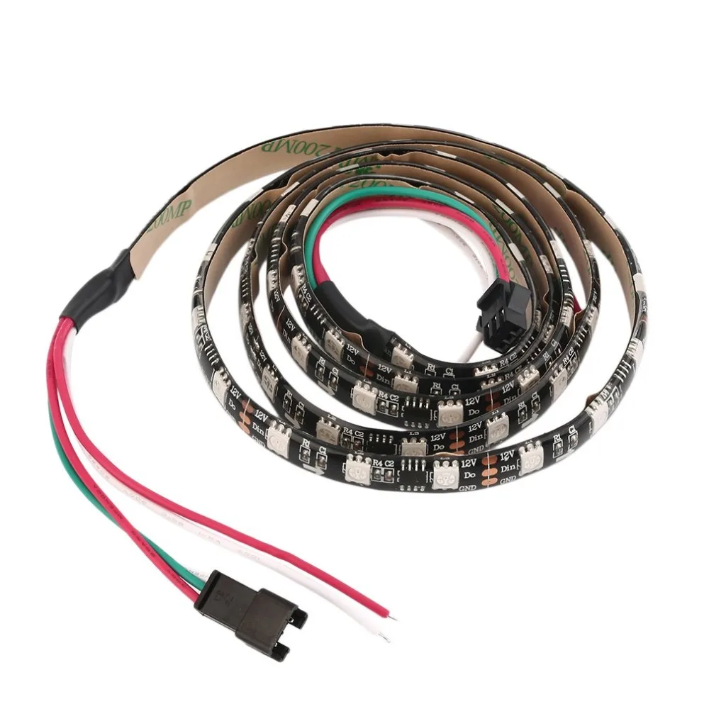 

Low Power Consumption Super Bright WS2811 RGB LED Strip Light Waterproof Individually Addressable 12V Strip Lamp 60LED/M