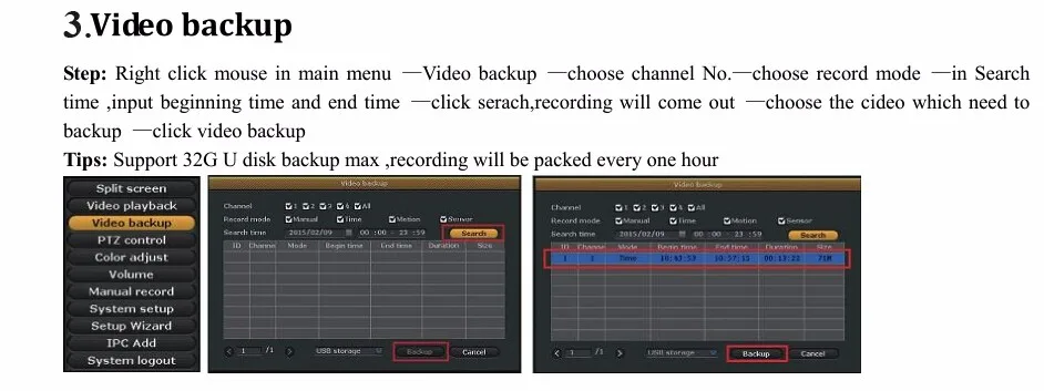 video backup 3