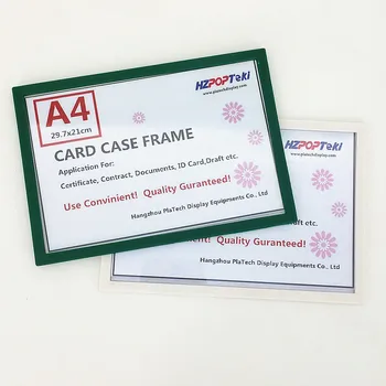 

A345678 Plastic POP Paper Sign Card Label Display Show Frame for Store Shelf Promotion Sticked by Magnetic orTape 20pcs