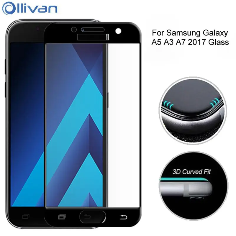 3D Full Cover For Samsung Galaxy A8 2018 Plus Tempered Glass Film