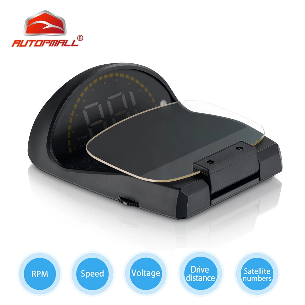 

Car HUD Head Up Display OBDII GPS Speedometer 2.6'' Dual System Overspeed On-Board Computer Dash Mirror Digital Projection C700S