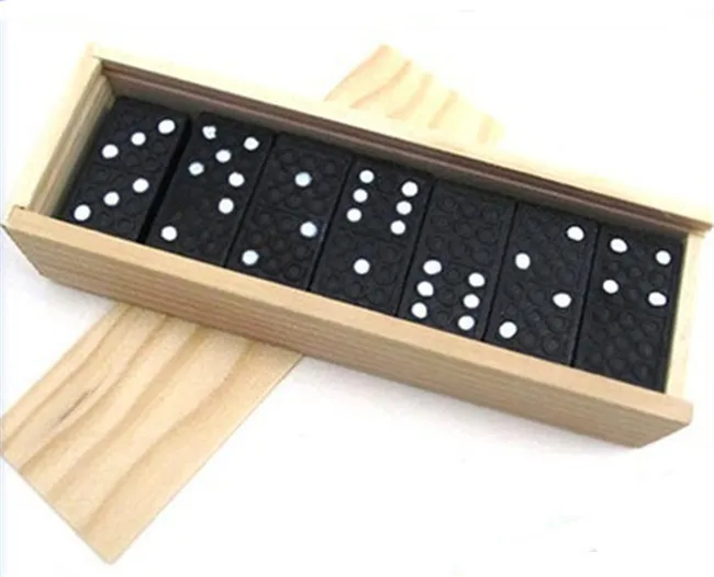 

New wooden toy Black Domino Blocks Baby toy Free shipping