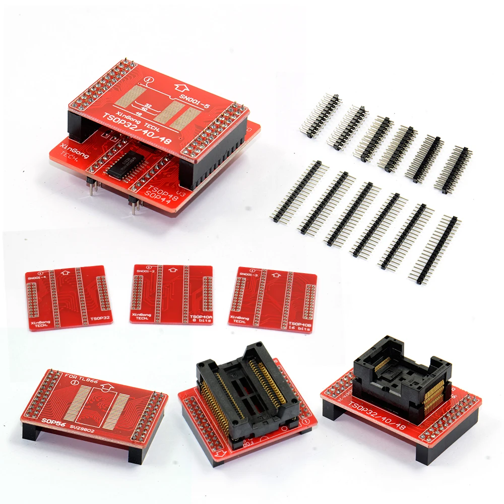 Adapters-MiniPro-TL866-Universal-Programmer-TSOP32-TSOP40-TSOP48-SOP44-SOP56-Sockets-TL866A-TL866CS