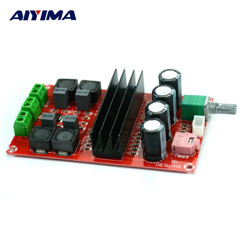 Aiyima xh-m190 2*100 Вт двухканальный Усилители домашние 12 В-24 В TPA3116 цифровой доска |