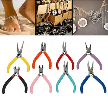 

Professional 8pcs/set Steel Jewelry Mini Pliers Long/ Round/ Flat Nose Pliers Jewelry Making Processing Tool for Jeweler l