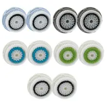6 Colors Universal Facial Cleansing Brush Head Replacement for Electronic Brush Cleansing Instrument Improving Dullness