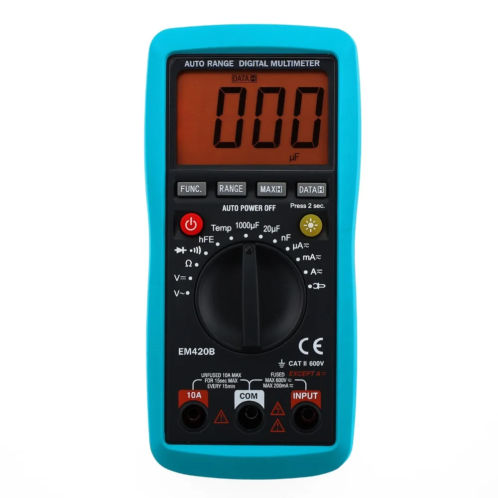all sun Digital Multimeter Diode Transistor Battery Tester AC/DC Ammeter Voltmeter Ohm Portable
