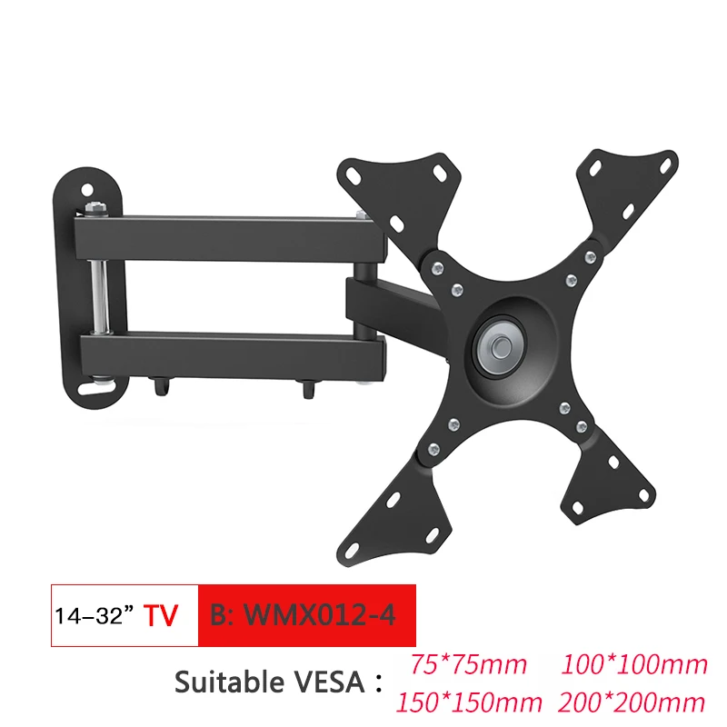 Full Motion TV Wall Mount TV Bracket for 10-70 Inch Tilt Swivel Bracket TV Stand PC Monitor Mount Bracket Rotated TV Holder Full Motion TV Wall Mount TV Bracket for 10-70 Inch Tilt Swivel Bracket TV Stand PC Monitor Mount Bracket Rotated TV Holder