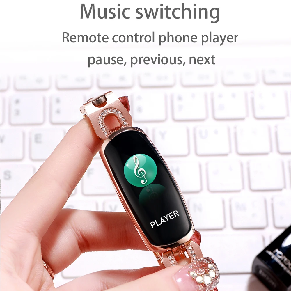 Смарт часы AK16 для женщин 0 96 ''ips экран Smartwatch пульсометр Монитор артериального